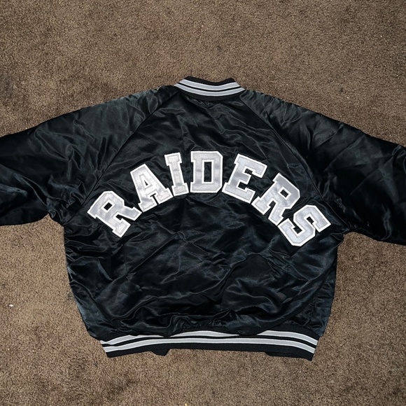 Raiders chalk line satin jacket NFL Vintage - Picture 1 of 7